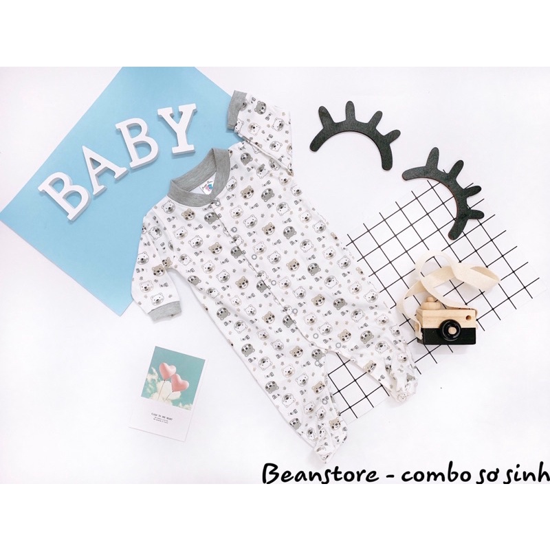 Body liền vớ cotton thái Happy Bears