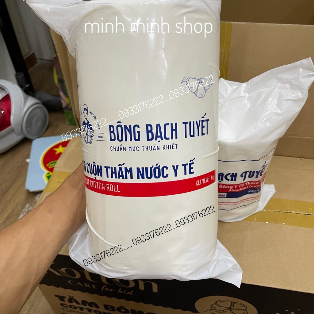 Bông Gòn Y Tế Cuộn 1kg và 500g