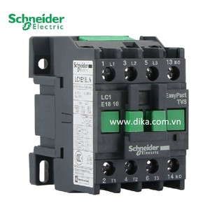 Contactor Schneider LC1E1810 3P 18A coil 220VAC mã LC1E1810M5