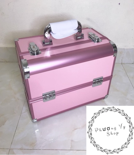Cốp nhôm size 33x23x29cm có ngăn để mực, để sơn(hàng sẵn)