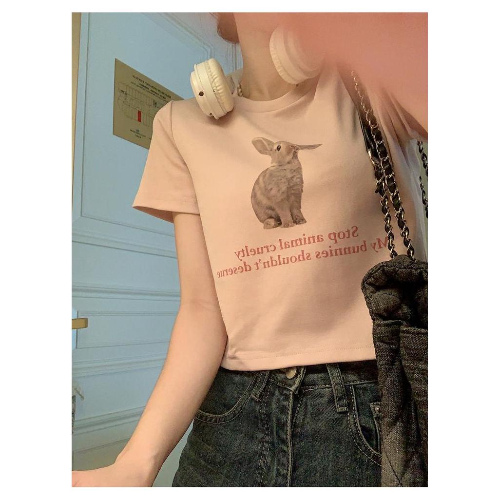 Áo Thun Cộc Tay In Hình Thỏ 63813