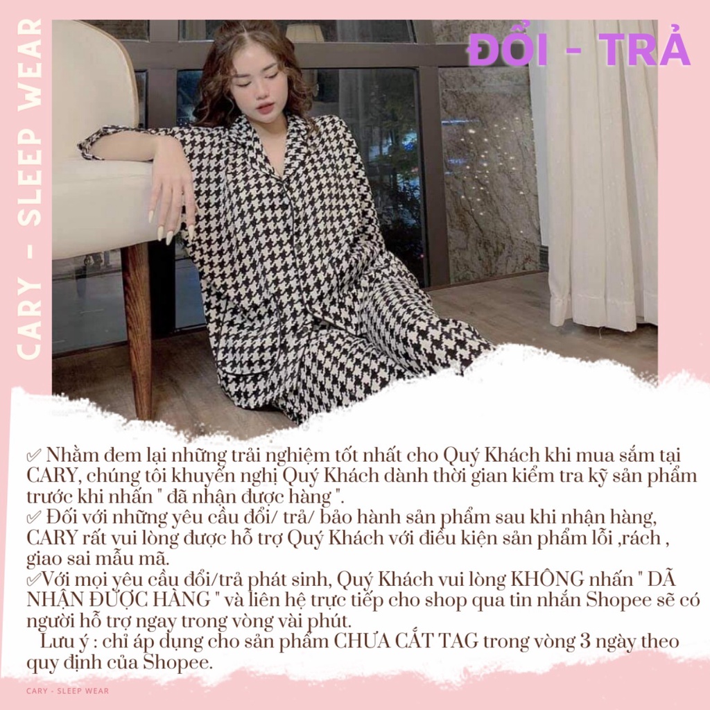 Đồ bộ mặc nhà CARY,bộ pijama bò sữa tay dơi form rộng hot trend