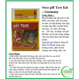 Test PH Sera kiểm tra PH trong môi trường nước