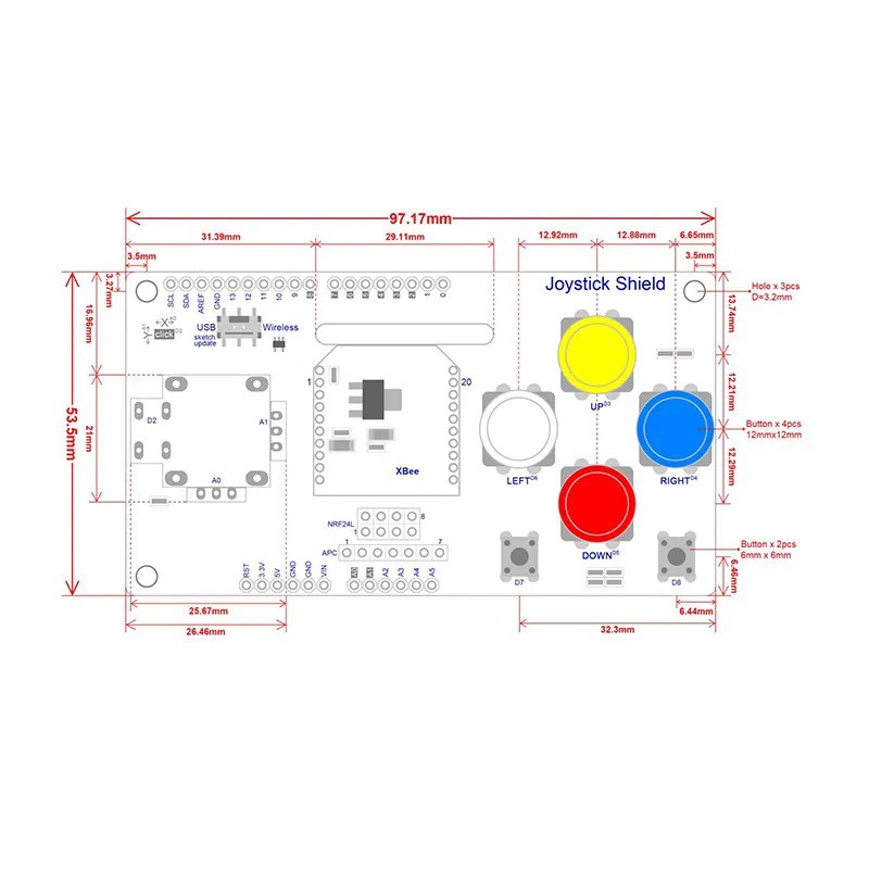 ARDUINO JOYSTICK SHIELD