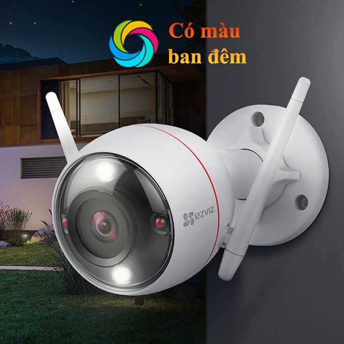 Camera IP Wifi ngoài trời EZVIZ C3W Pro 4Mp độ nét 2K - ban đêm có màu - đàm thoại 2 chiều - hổ trợ thẻ nhớ lên đến 256G