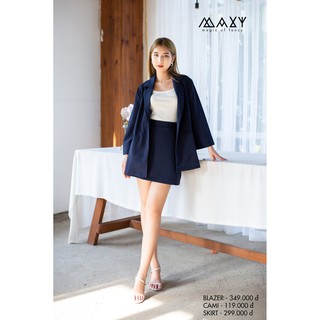 ÁO - NAVY STRIPPED SET BLAZER - Blazer kiểu Hàn