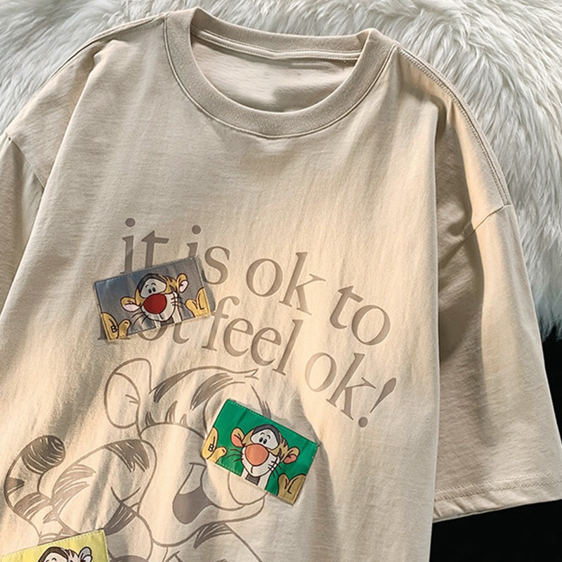 Áo Thun Tay Ngắn In Hình Khỉ Graffiti Thời Trang Mùa Hè 2022 Dành Cho Nữ