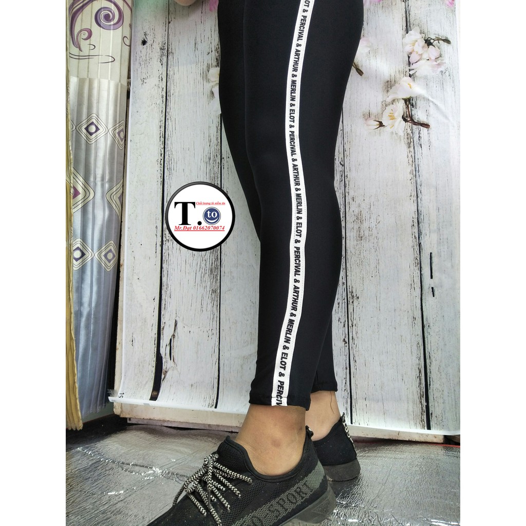 Quần thun nữ - legging (Ôm body, viền dây hợp thời trang)