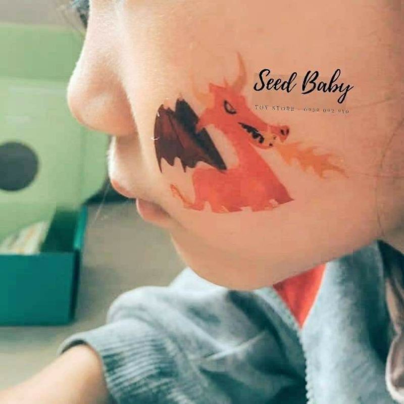 Hình xăm tattoo Mideer cho bé không dính nước - Seed Baby