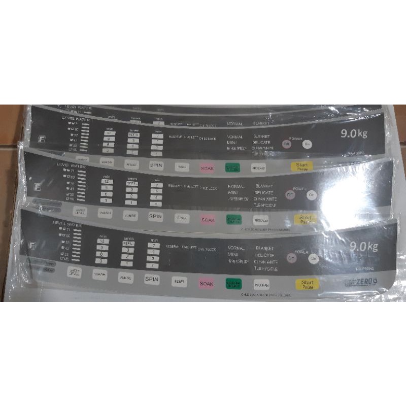 Mặt dán phím máy giặt