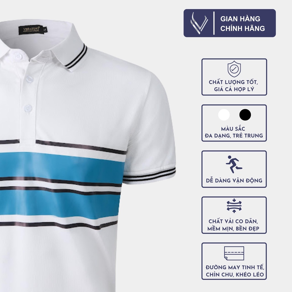 Áo polo nam VERATINO dáng thể thao chất cotton thoáng mát