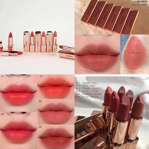 Son Thỏi Lì Chất Siêu Mịn, Thiết Kế Siêu Xịn G9Skin First V-Fit Lipstick