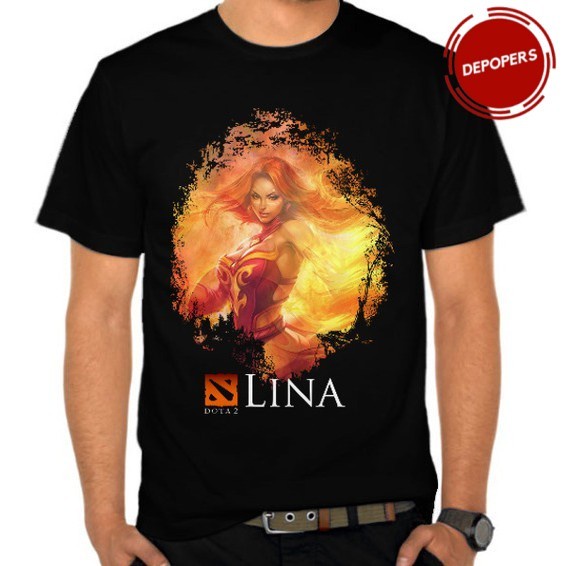 SALE- Áo Thun In Hình Dota 2 - Lina 1 cực chất