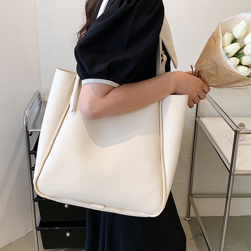 Túi Đeo Vai Cỡ Lớn Thiết Kế Đơn Giản Dễ Phối Đồ Thời Trang Cho Nữ