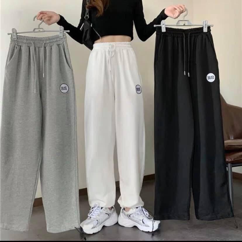 Quần jogger bus thể thao unisex ống rộng rút dây trẻ trung cá tính/ Quần thun nam nữ dáng suông siêu hàn quốc_ranstore | BigBuy360 - bigbuy360.vn