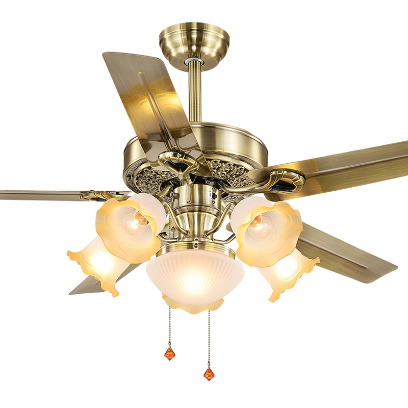 Quạt trần đèn SuperVilighting, MS: S138, động cơ DC 50W, sải cánh : 1,32m, điện áp : 220V- Động cơ bảo hành  48 tháng