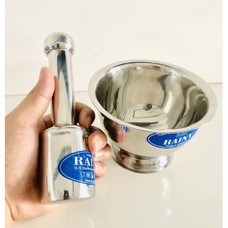 Bộ chày cối Inox Rainy cao cấp giá rẻ nhiều size