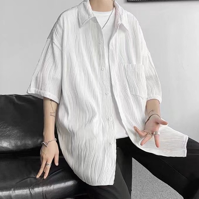 Áo Thun Nam Tay Ngắn Họa Tiết Sọc Ngang Thời Trang Hàn Quốc Cho Nữ Bigsize Áo Sơ Mi Nam Simple Unisex áo phông form rộng