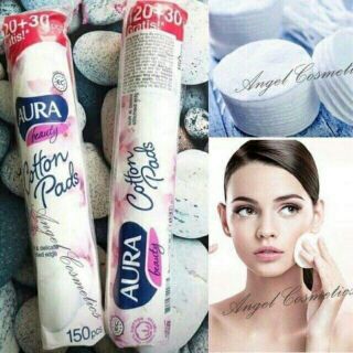 BÔNG TẨY TRANG AURA  150 MIẾNG
