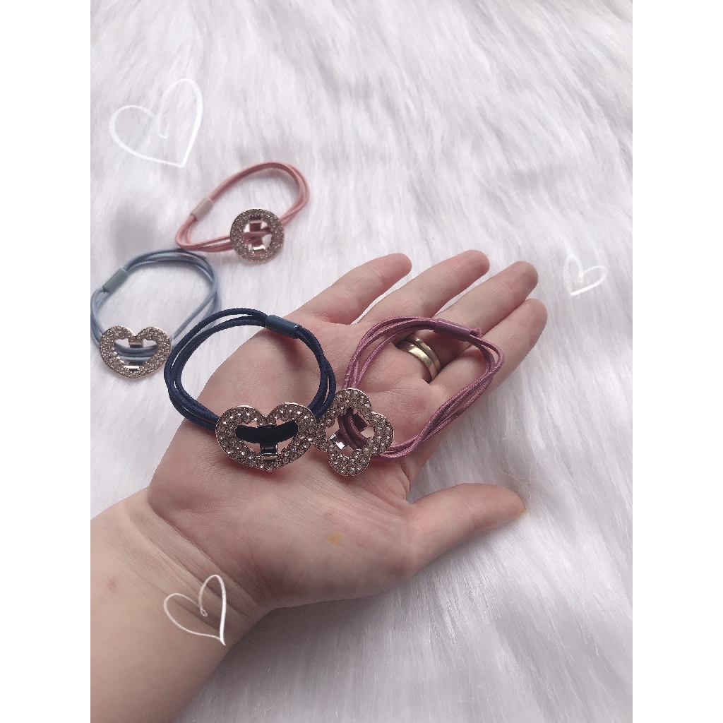 Dây Buộc Tóc Phối Hoạ Tiết Siêu Đẹp, Siêu Bền