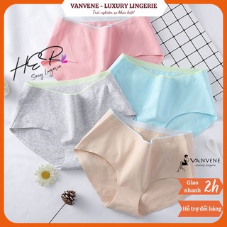 QUẦN LÓT COTTON KHÁNG KHUẨN VANVENE CẠP VỪA CHỐNG HẰN GIẤU VIÊN KHÔNG ĐƯỜNG MAY HÀNG XUẤT QUẦN CHIP NỮ GEN BỤNG MỠ Q320