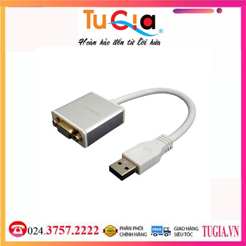 Cáp Chuyển Đổi USB 3.0 sang VGA Kingmaster KM010 - Hàng Chính Hãng