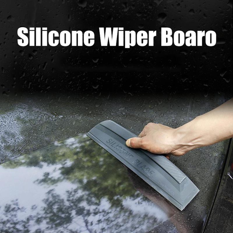 Cần gạt nước kính được làm từ chất liệu silicone siêu bền, lưỡi cao su êm ái, lau kính xe ô tô không bóng mờ