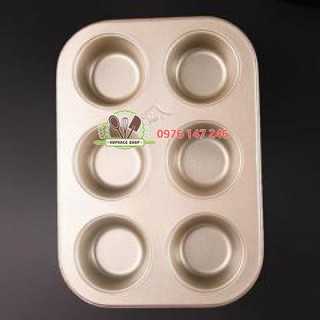 Khuôn cupcake 6 lỗ AIMW