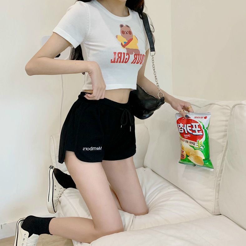 Quần Short nữ thể thao thun da cá năng động MEMBORS Freesize dưới 55kg Molly Fashion