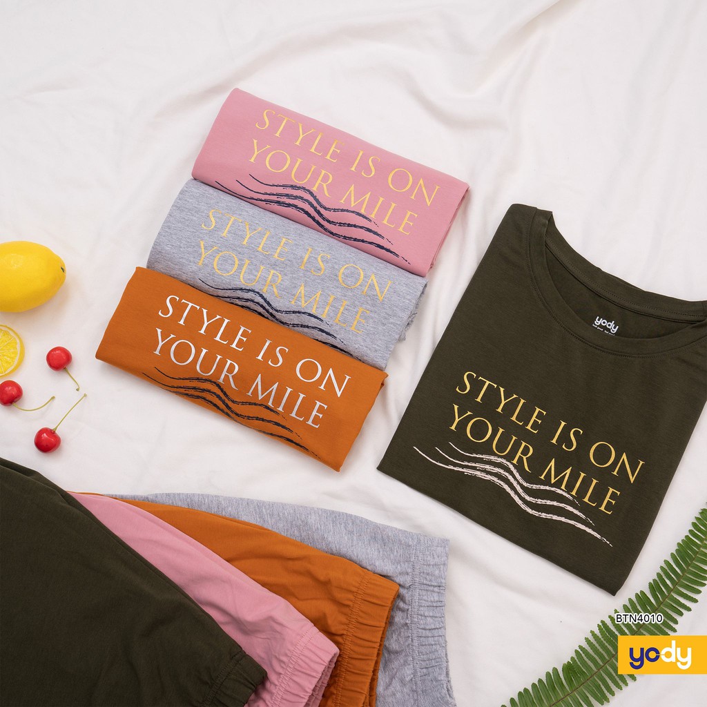 Bộ Quần Áo Cộc Nữ YODY Cotton Cao Cấp Chất Vải Cotton Thoáng Mát BTN4010