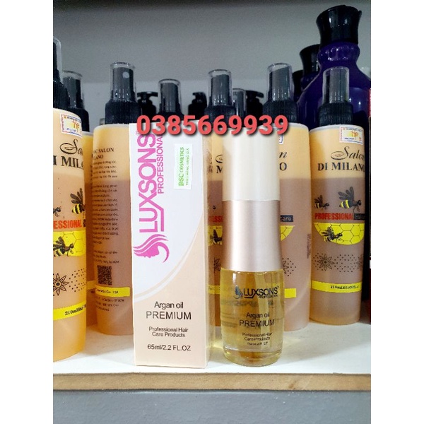 TINH DẦU DƯỠNG TÓC ARGAN OIL LUXSONS 65ML | BigBuy360 - bigbuy360.vn