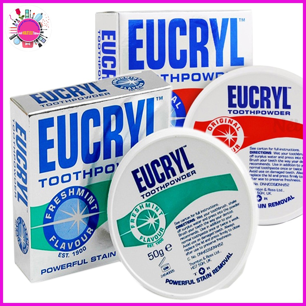 BỘT LÀM TRẮNG RĂNG EUCRYL 50GR