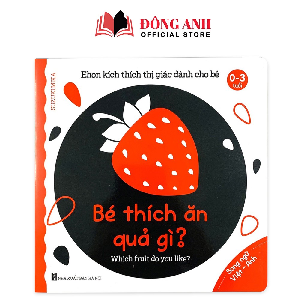Sách - Combo 6 cuốn Ehon song ngữ Việt - Anh Kích Thích Thị Giác dành cho bé từ 0-3 tuổi