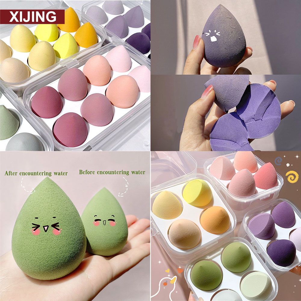 【COD】Set 4/ 8 mút trang điểm phấn nền có thể dùng khô/ ướt
