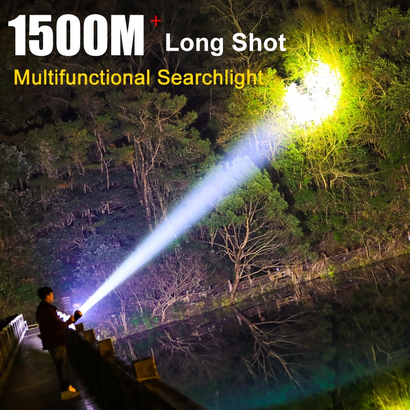 Đèn pin cầm tay siêu sáng 4 pin 12000 mAh 7000 lumen