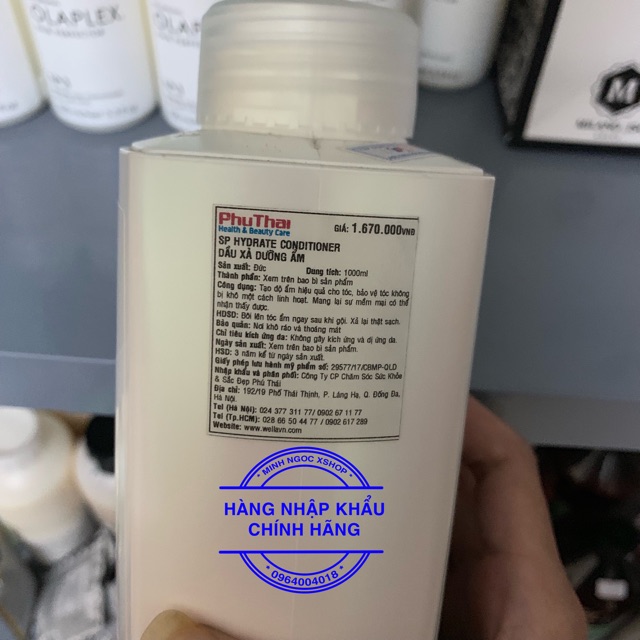 Dầu Xả Dưỡng Ẩm Wella Sp Hydrate 1000ml