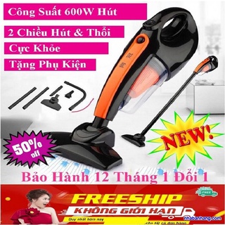 Máy hút bụi công nghiệp cao cấp, Máy hút bụi cầm tay 0.6L (3C) Hút êm, Siêu sạch, Siêu bền - Bảo hành toàn quốc