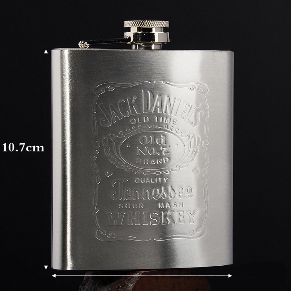 LANFY Russian Portable Alcohol Bottle Stainless Steel Wisky Hip Flask