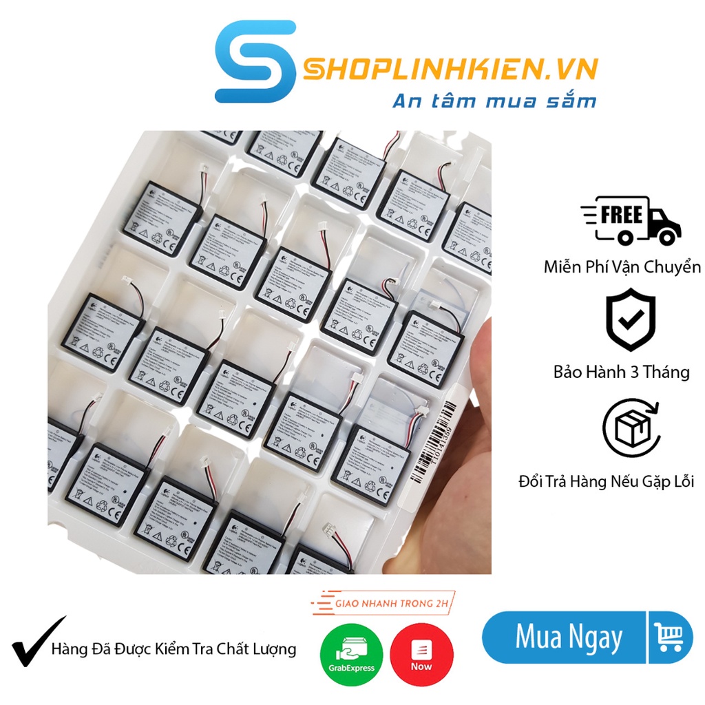Pin 3.7V 265mAh AHB472625PST Hard Pack Pin Sạc Cho Tai Nghe Bluetooth Logitech H800 ShopLinhKienM2M