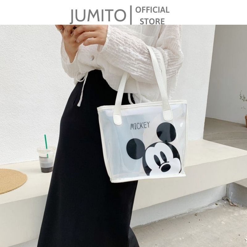 Túi xách nữ đeo vai xách tay hình Mi.ckey bản to hàng Quảng Châu cao cấp 4 màu siêu đẹp JUMITO T1.038.DADE