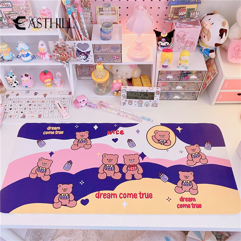 Thảm Lót Bàn Trà Cách Nhiệt Chống Bẩn Hình Anime Sanrio Melody Kuromi Đáng Yêu 30*67cm