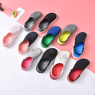 dép sục bít mũi cho nữ chất liệu nhựa cá sấu literide đi mưa, lội nước, đi biển, chống hôi chân