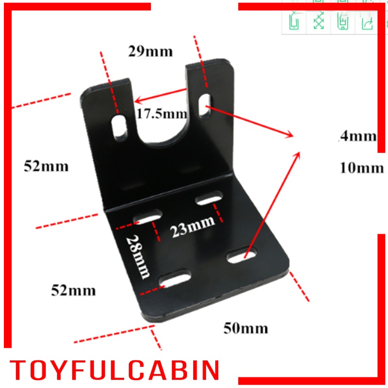 Đế Cố Định Động Cơ Micro DC U-775 Hình Chữ L Kèm Ốc Vít Dày Dặn