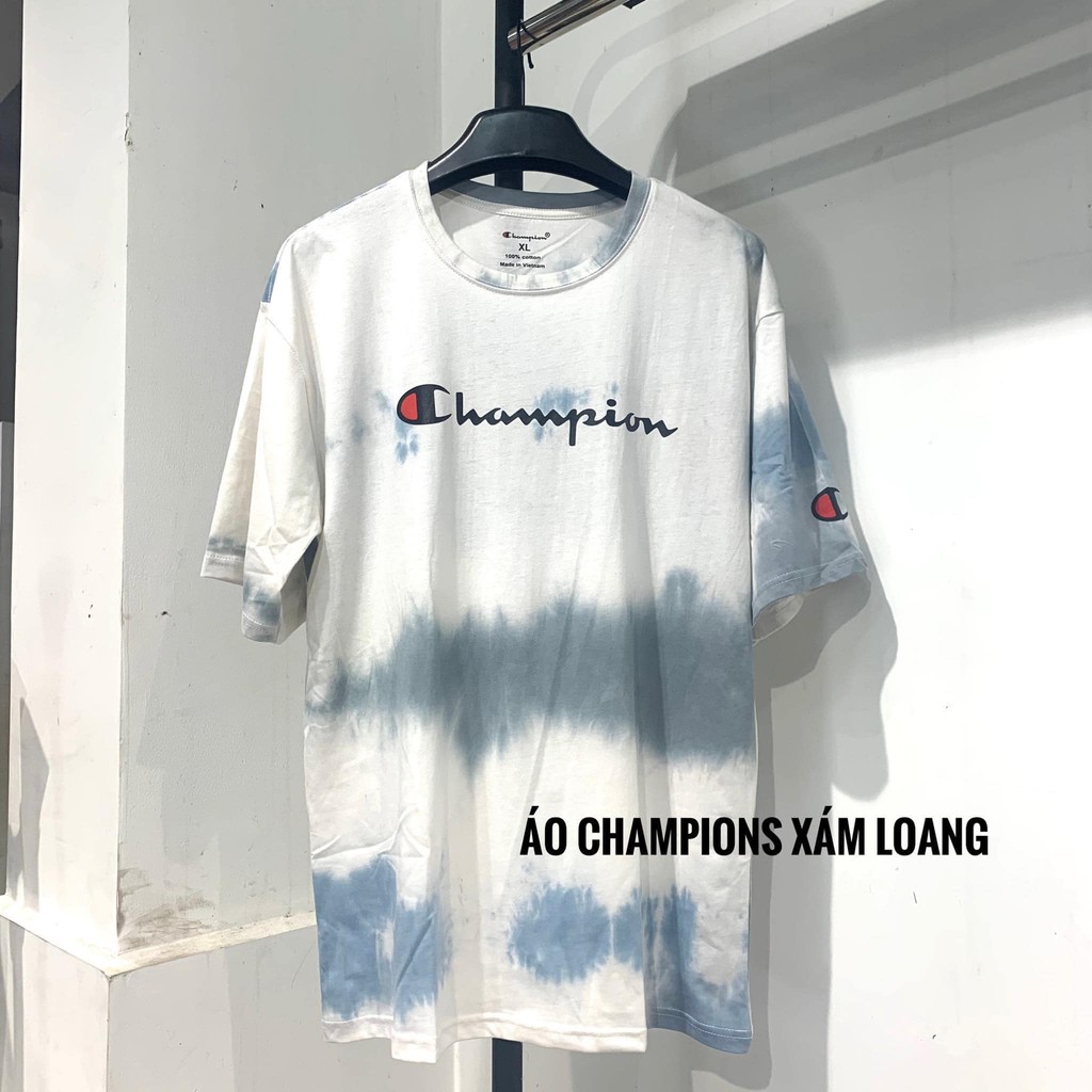 Áo thun loang champion cotton 100%
