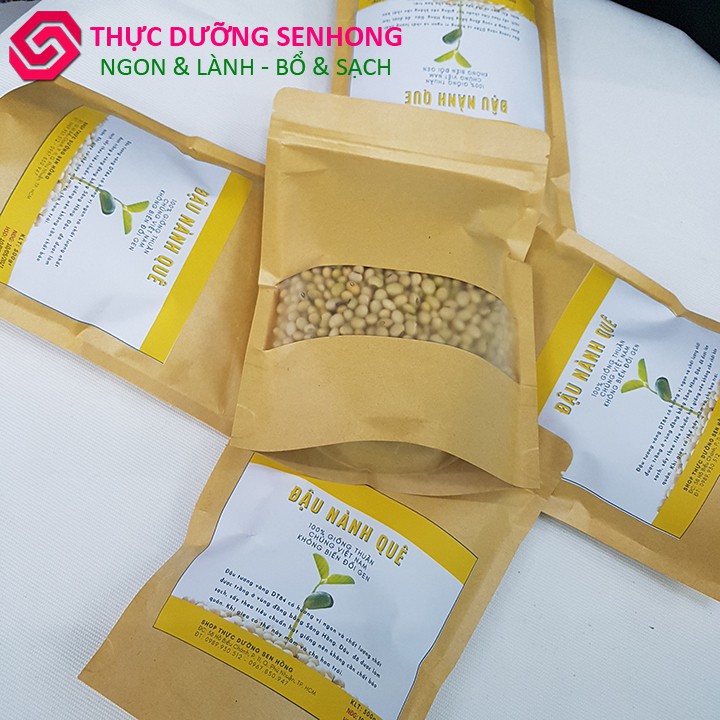 Đậu nành quê (500gr- Non GMO) Giống thuần chủng Việt Nam chuyên làm sữa đậu, làm natto