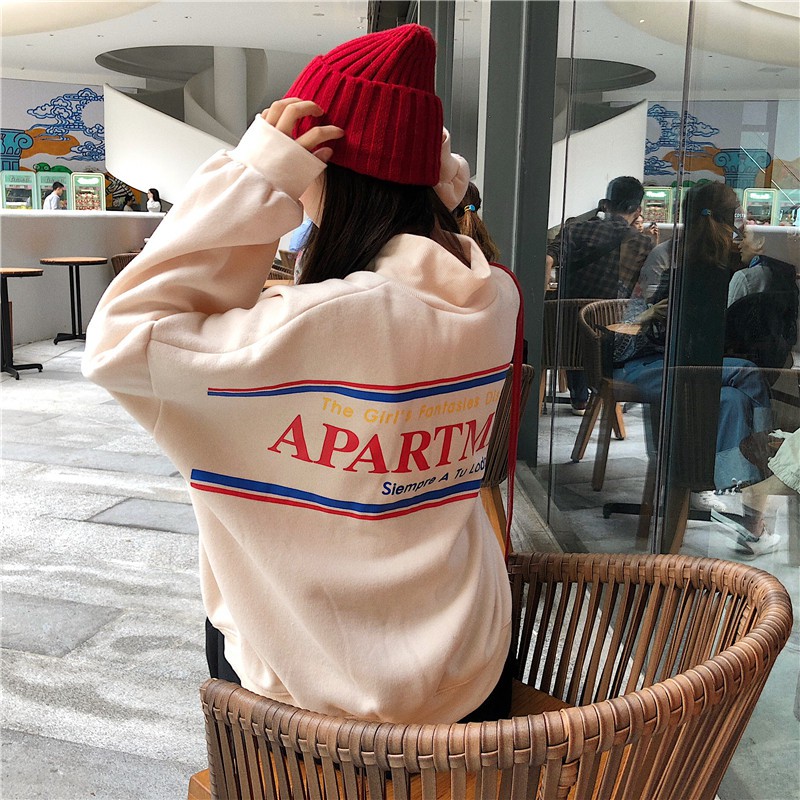 [HD51] Áo sweater nỉ bông nữ ulzzang có khóa dáng rộng tay phồng hàn quốc - Liti shop