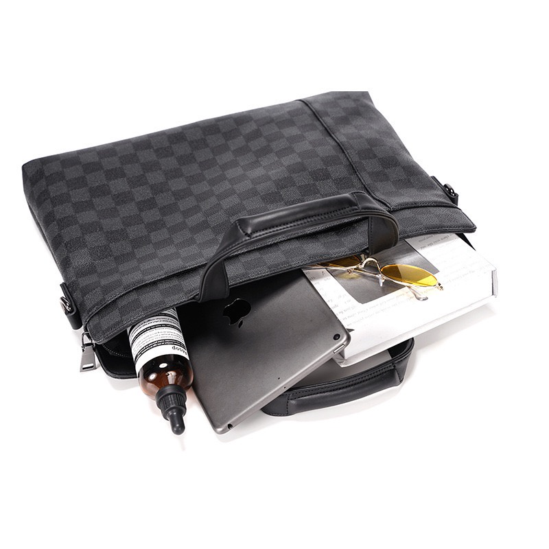 Túi Xách Đeo Chéo Nam Da Pu Họa Tiết Cao Cấp Đựng A4 Laptop Dành Cho Giới Trẻ Doanh Nhân Văn Phòng