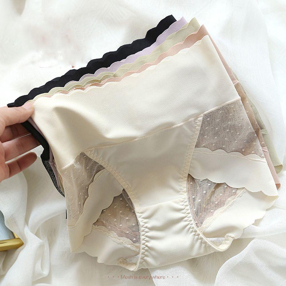 OCEANMAP Quần Lót Lụa Mềm Mại Co Giãn Thoáng Khí Phong Cách Nhật Bản Cho Nữ