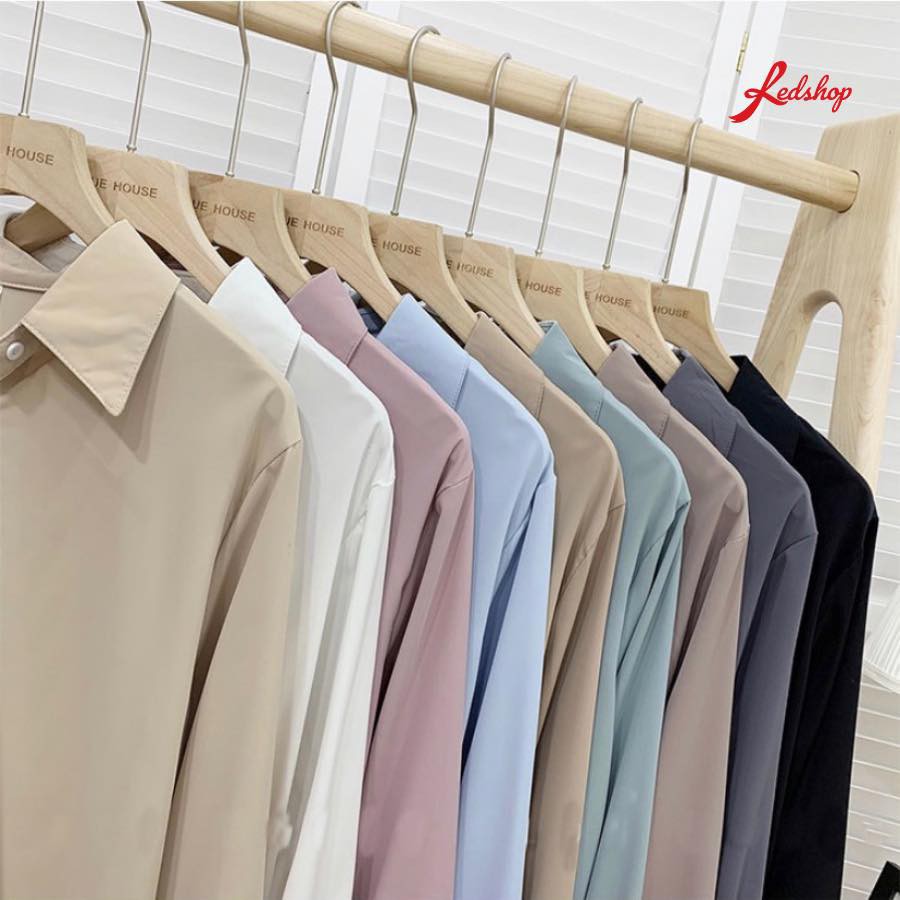Áo Sơ Mi Nữ Basic Dáng Rộng Chất Tằm Mịn Tay Dài Nhiều Màu Kiểu Dáng Hàn Quốc Có BigSize REDSHOP | BigBuy360 - bigbuy360.vn
