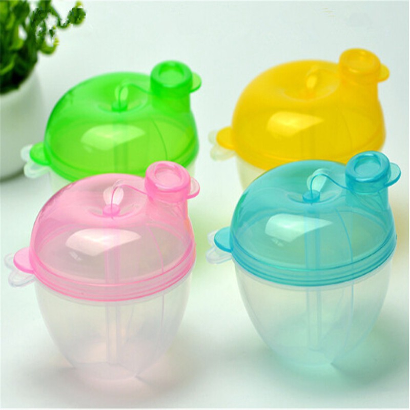 Hộp đựng sữa bột cho trẻ em chia 3 ngăn tiện dụng